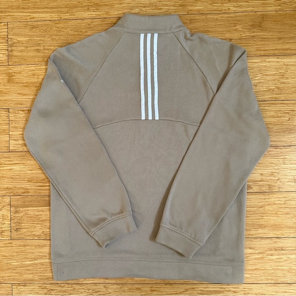 Adidas Brown Quarter Zip-Up Pullover Womens Size Medium - Picture 8 of 8